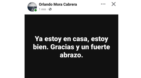 El cineasta aseguró que ya estaba en su casa
