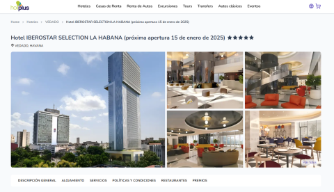 Captura de pantalla del sitio HoliPlus